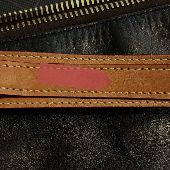 Dooney & Bourke Mckenkie Hobo Black & Brown Leather Bag Zipper, Tassel, Shoulder - Picture 13 of 16